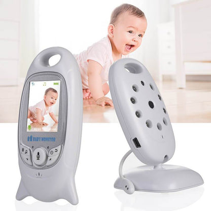 Portable Baby Monitor with Camera and Night Vision – Travel Monitor with Two-Way Audio, Temperature Sensor, and Built-In Lullabies