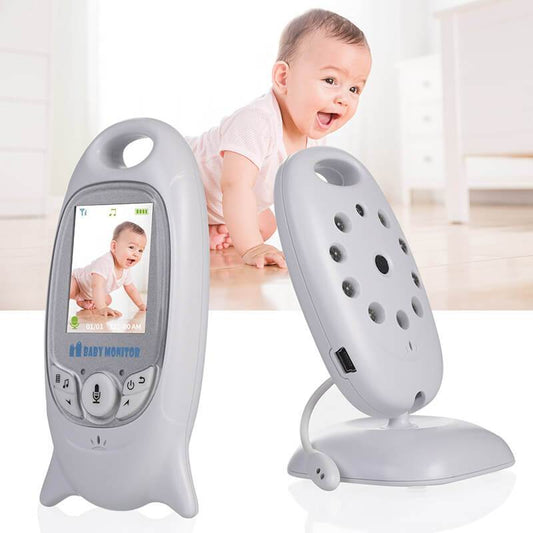 Portable Baby Monitor with Camera and Night Vision – Travel Monitor with Two-Way Audio, Temperature Sensor, and Built-In Lullabies