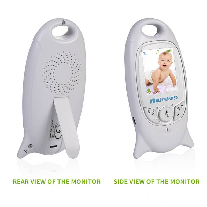 Portable Baby Monitor with Camera and Night Vision – Travel Monitor with Two-Way Audio, Temperature Sensor, and Built-In Lullabies