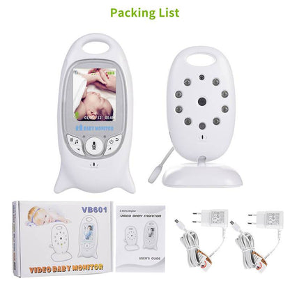 Portable Baby Monitor with Camera and Night Vision – Travel Monitor with Two-Way Audio, Temperature Sensor, and Built-In Lullabies