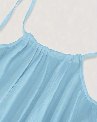 Robe camisole dos nu unie pour femme