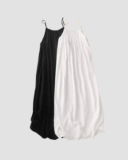 Robe camisole dos nu unie pour femme