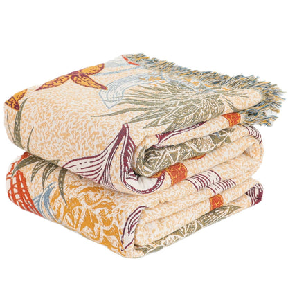 Reversible Cotton Multi-Layer Gauze Blanket – Lightweight Summer Quilt – Bed Blanket – Sofa Throw – All-Season Blanket – Cozy Decorative Blanket – Machine Washable Blanket