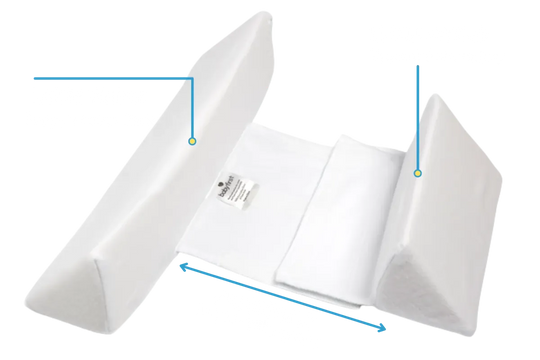 Anti-Roll Baby Pillow with Orthopedic Wedge – Memory Foam with Breathable, Washable Cover