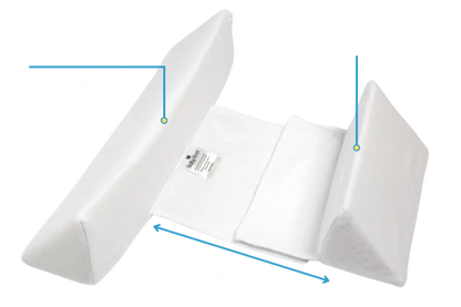 Anti-Roll Baby Pillow with Orthopedic Wedge – Memory Foam with Breathable, Washable Cover