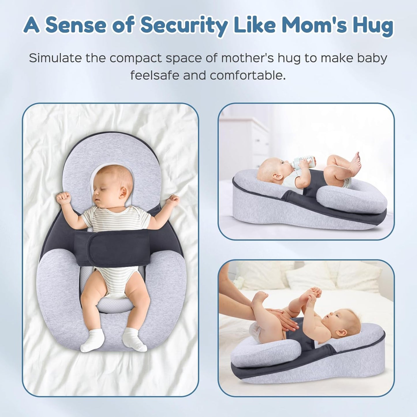 Anti-Reflux and Support Baby Pillow – Ergonomic, Breathable, and Adjustable for Nursing and Rest