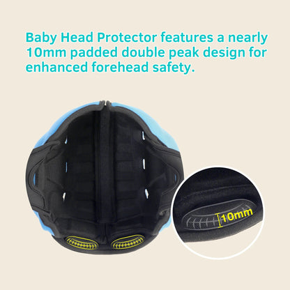 Baby Safety Helmet for Crawling and Walking – Ultra Lightweight, Breathable, Adjustable Head Protector with Fun Animal Designs
