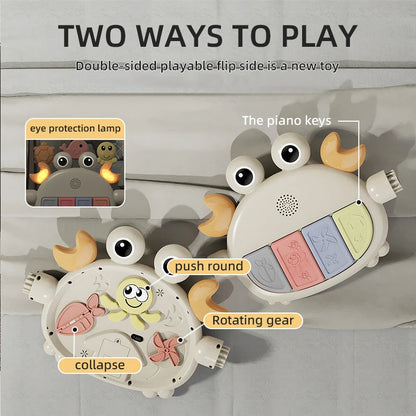 4-in-1 Baby Car Activity Center with Piano – Multi-Function Walker, Play Table & Fitness Gym for Newborns and Toddlers (0–18 Months)