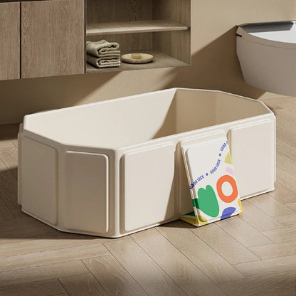 Foldable Baby Bathtub with Animal Design – Portable Infant & Toddler Shower Basin with Temperature Display & Drain Outlet