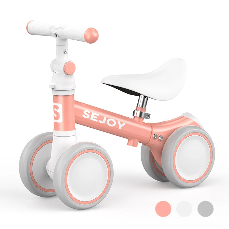Adjustable Baby Bike – First Balance Bike for Boys and Girls with Adjustable Seat and Handlebar