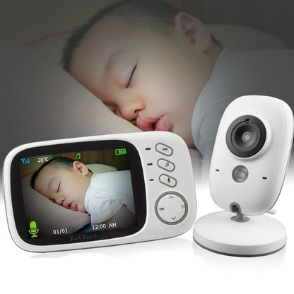 Baby Camera with Portable Monitor – Night Vision, Two-Way Audio, and Temperature Control