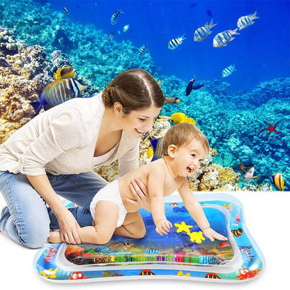 Inflatable Water Mat for Babies – Safe, Fun, and Educational Tummy Time to Strengthen Neck and Back