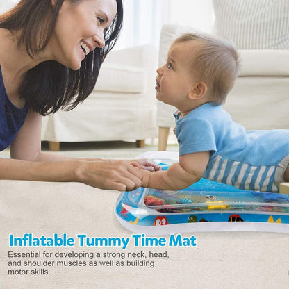 Inflatable Water Mat for Babies – Safe, Fun, and Educational Tummy Time to Strengthen Neck and Back