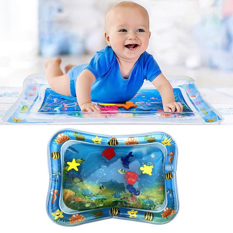 Inflatable Water Mat for Babies – Safe, Fun, and Educational Tummy Time to Strengthen Neck and Back