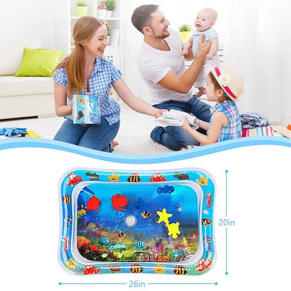 Inflatable Water Mat for Babies – Safe, Fun, and Educational Tummy Time to Strengthen Neck and Back