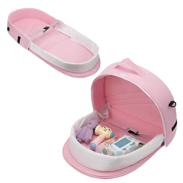 Portable Folding Baby Crib with Mosquito Net – Lightweight, Comfortable, and Easy to Carry