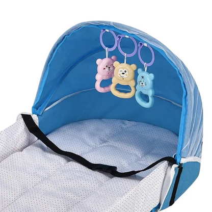 Portable Folding Baby Crib with Mosquito Net – Lightweight, Comfortable, and Easy to Carry