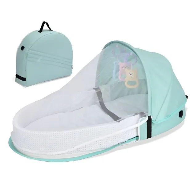 Portable Folding Baby Crib with Mosquito Net – Lightweight, Comfortable, and Easy to Carry