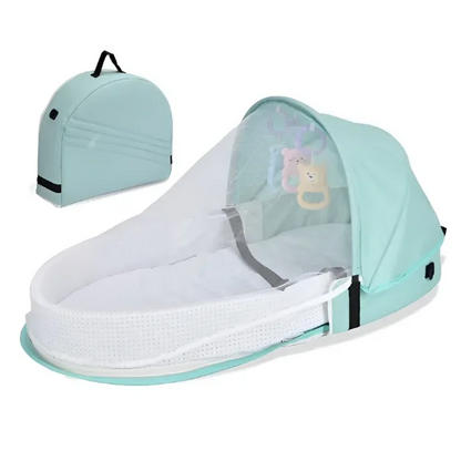 Portable Folding Baby Crib with Mosquito Net – Lightweight, Comfortable, and Easy to Carry