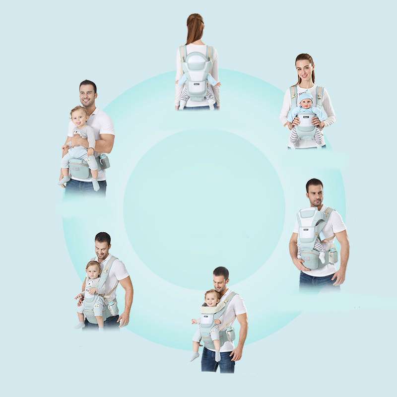 Portable Front Baby Carrier Backpack with Storage Pockets – Breathable and Adjustable for 4–36 Months