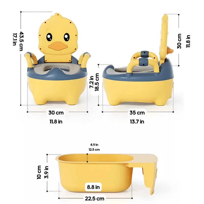 Ergonomic Baby Potty with High Backrest and Removable Bowl – Comfortable, Safe, and Easy to Clean