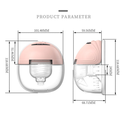 Portable Electric Breast Pump – 3 Modes, 12 Suction Levels, 180 ml, Quiet & Leak-Free with Rechargeable Type-C Battery