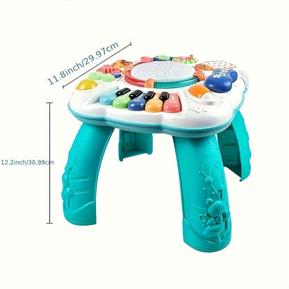 Toddler Musical Play Table – Interactive Educational Activity Center, Lights & Sounds, Cognitive Development Toy for Ages 1–3