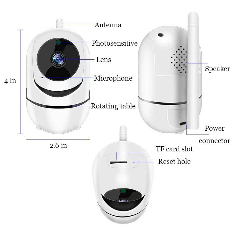 Long-Range WiFi Baby Monitor – 1080P Wireless Camera with Motion Detection and Secure Storage