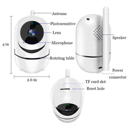 Long-Range WiFi Baby Monitor – 1080P Wireless Camera with Motion Detection and Secure Storage